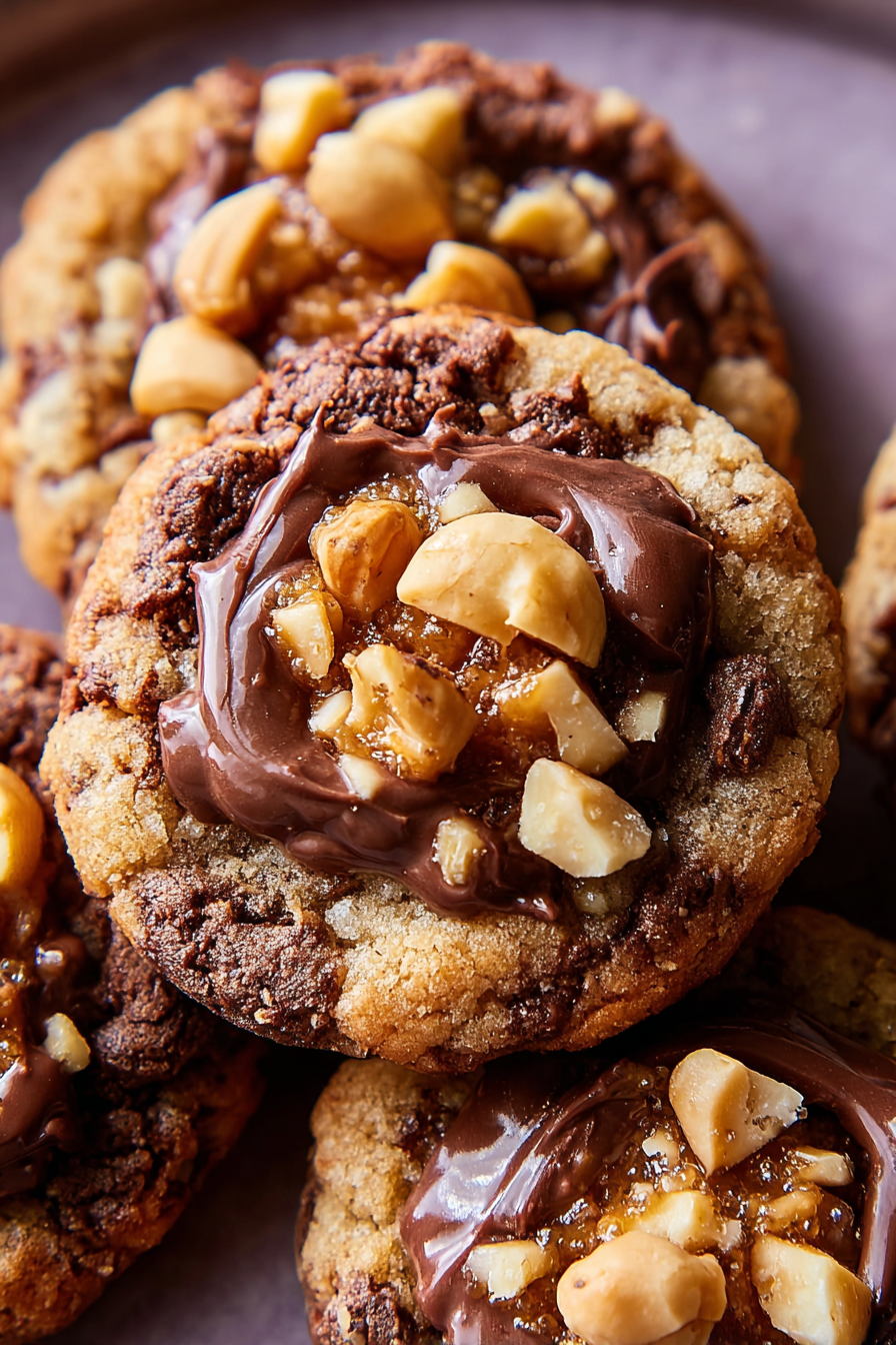 Chocolate Hazelnut Crunch Cookies image 2