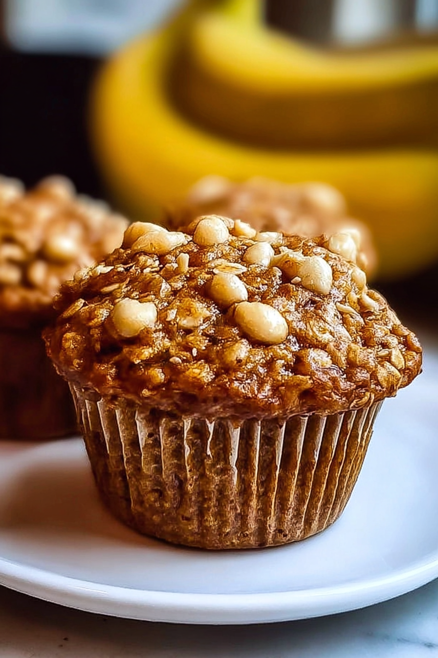 Healthy Banana Oatmeal Muffins image 2
