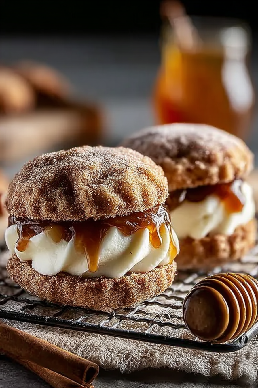 Apple Cider Whoopie Pie Cookies with Caramel image 2