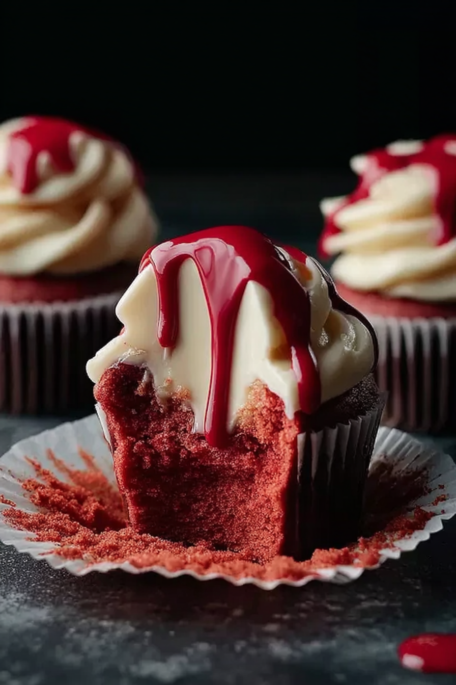Halloween Vampire Bite Cupcakes image 2