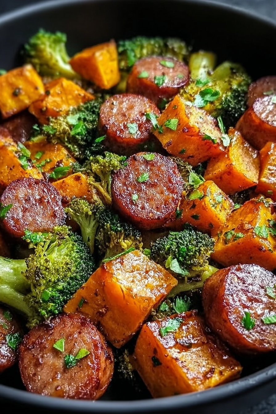 Honey Garlic Chicken Sausage Sweet Potatoes image 2