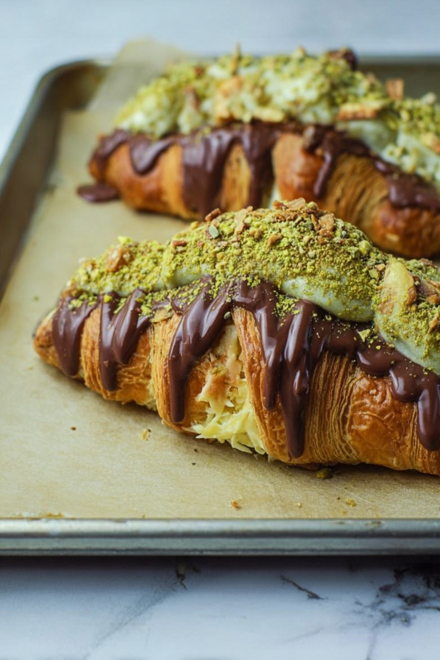 Pistachio Chocolate Croissants Recipe image 2