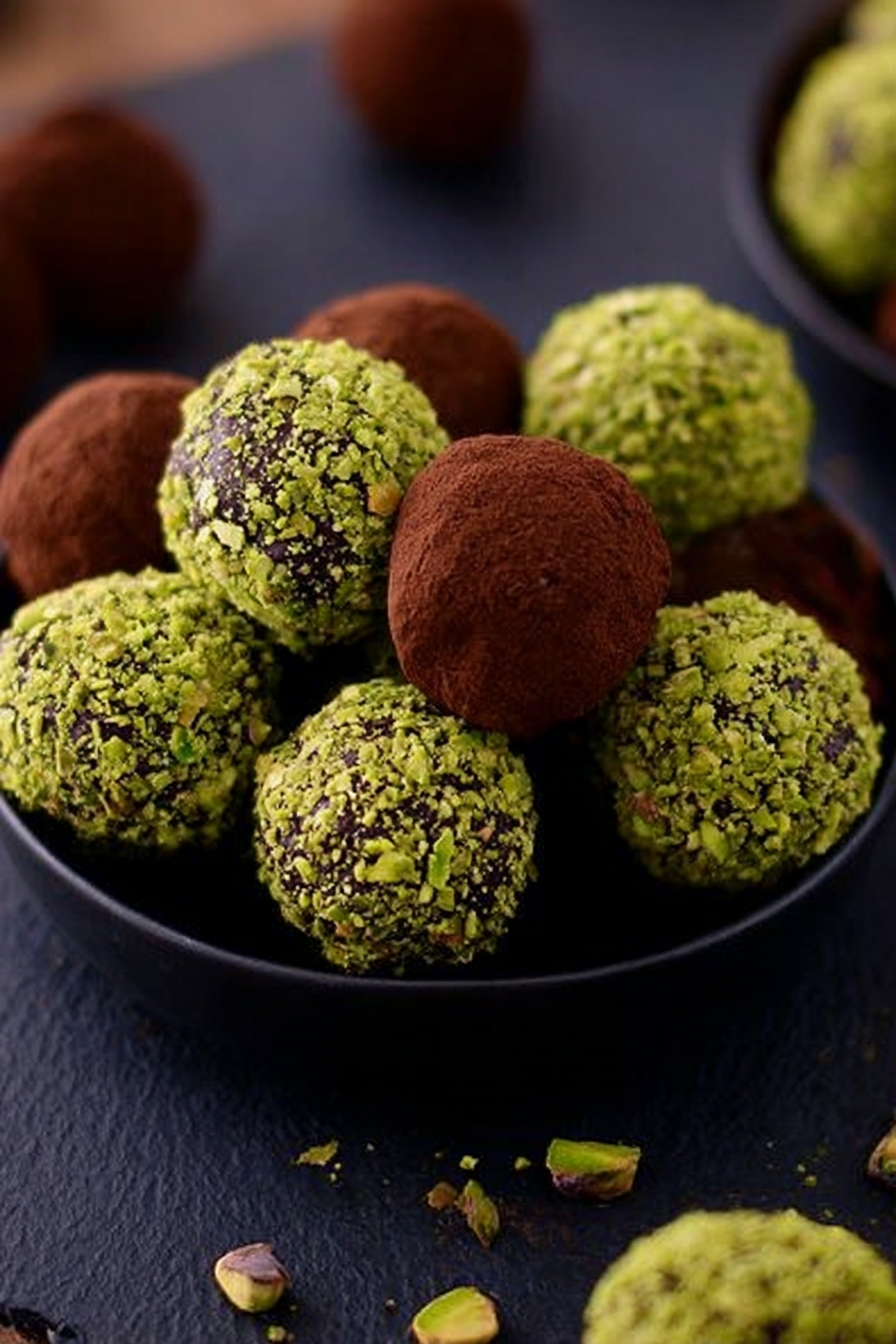 Pistachio Ganache Truffles Recipe image 2