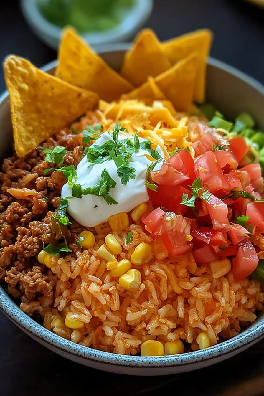 Taco Rice Bowl with Doritos Recipe image 2