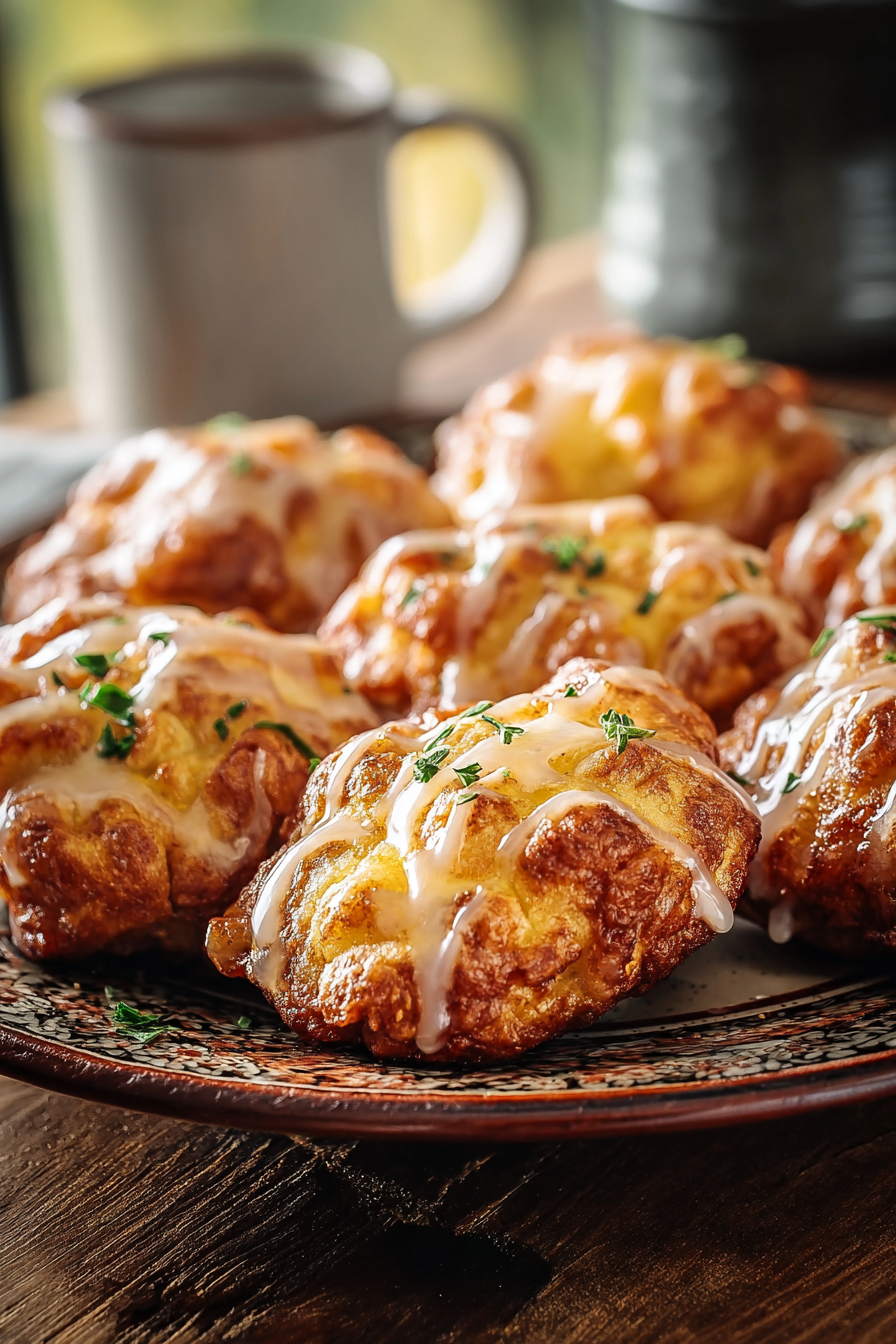 Baked Apple Fritters with Glaze image 2