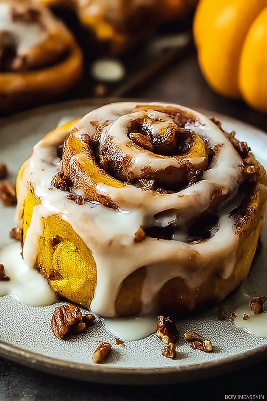 Brown Butter Pumpkin Cinnamon Rolls image 2