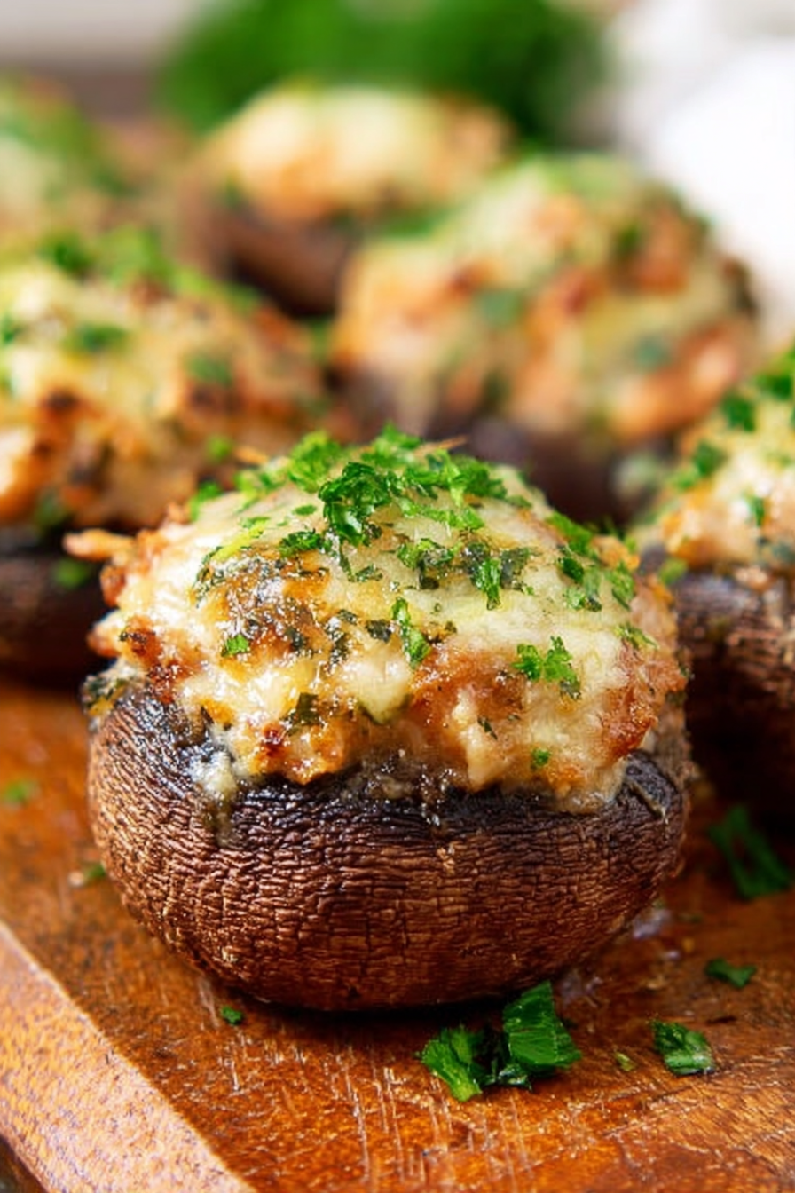 Cheesy Stuffed Mushroom Recipe image 2