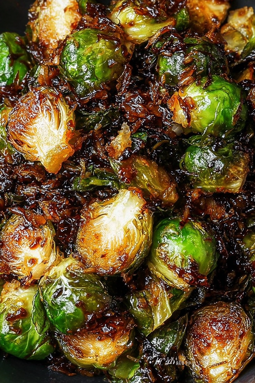 Crispy Honey Balsamic Brussels Sprouts image 2