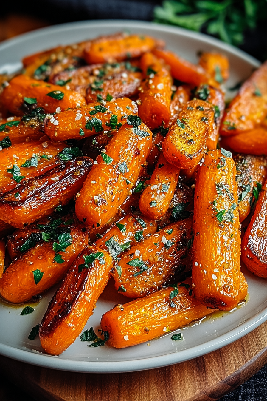 Honey Garlic Butter Roasted Carrots image 2