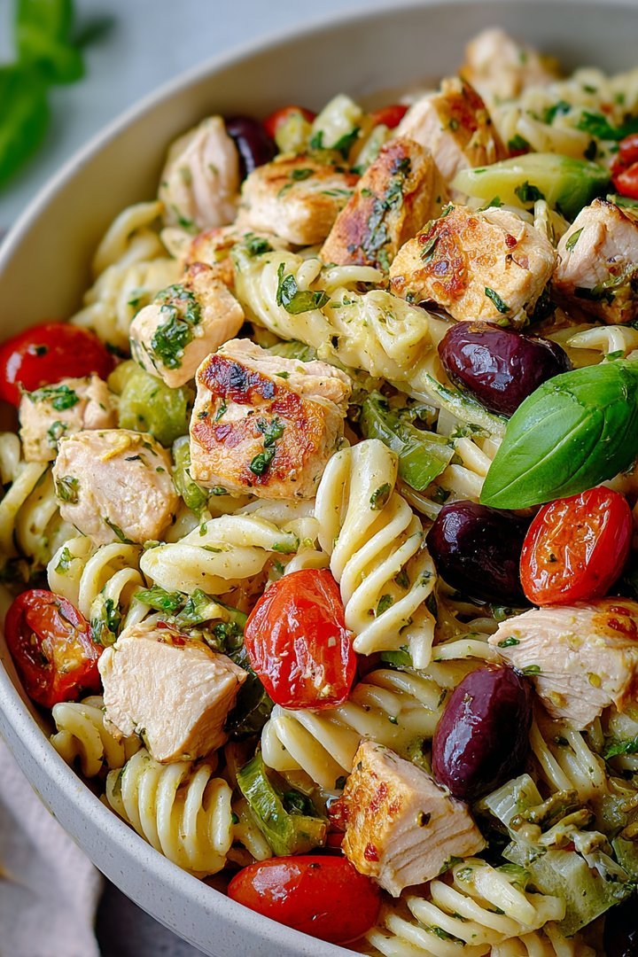 Mediterranean Chicken Pasta Salad image 2