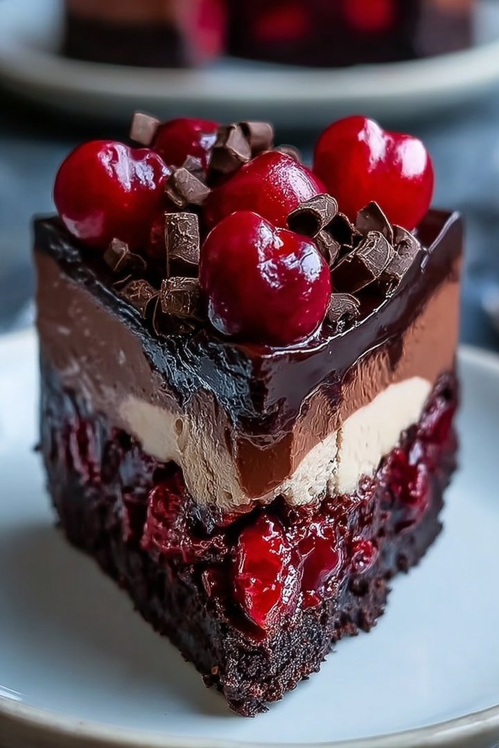 Dark Chocolate Cherry Cheesecake Recipe image 2
