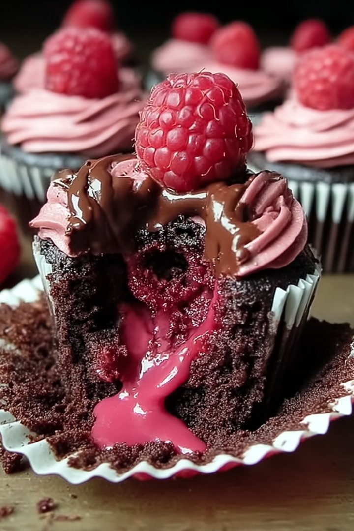 Decadent Raspberry Chocolate Lava Cupcakes You'll Adore image 2