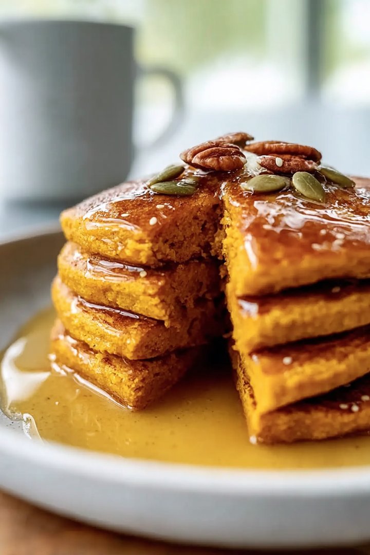 Gluten-Free Pumpkin Protein Pancakes - Alrightwithme image 2