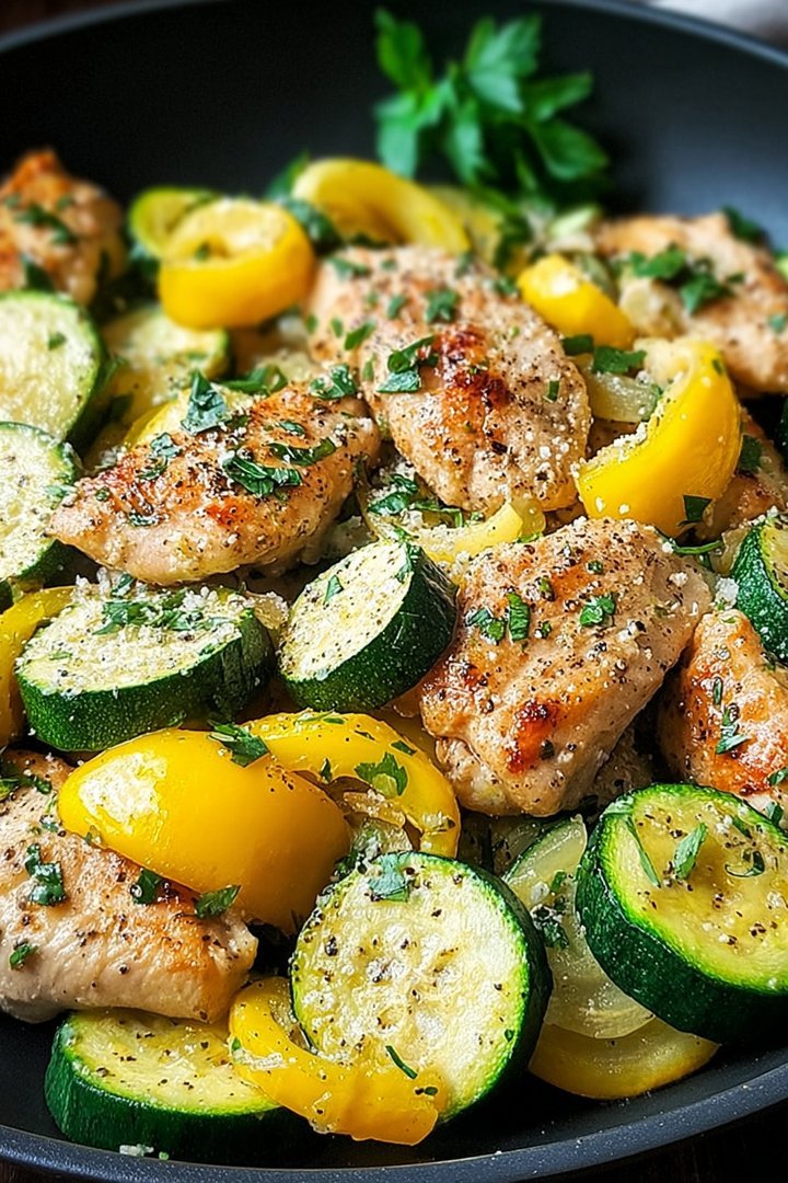 Healthy Chicken Breast with Zucchini and Squash image 2