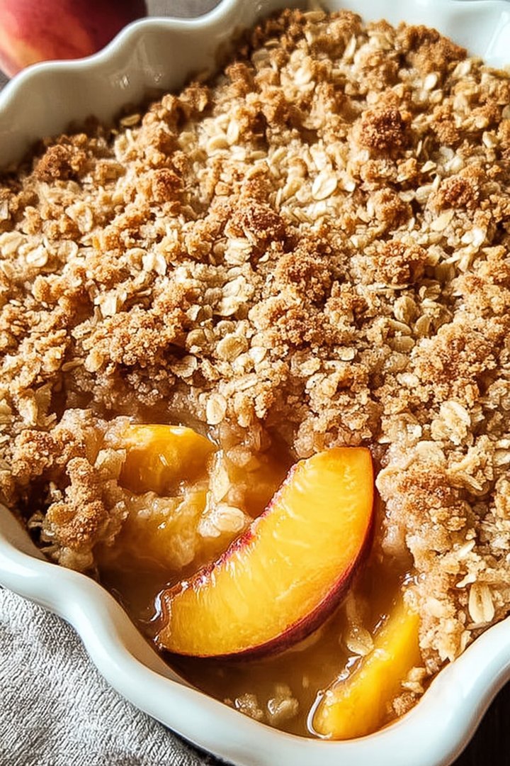 Old-fashioned Peach Crisp image 2