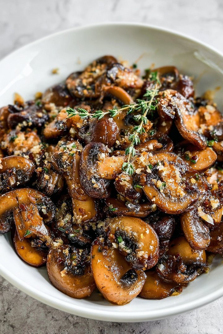 Parmesan Sauteed Garlic Mushrooms image 2