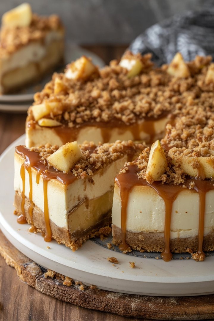 Salted Caramel Apple Pie Cheesecake image 2