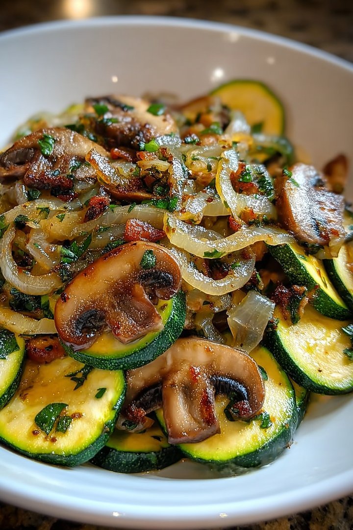 Sauteed Zucchini Mushrooms And Onions image 2