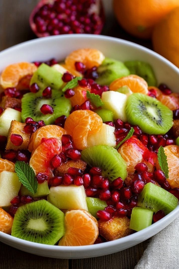 Winter Fruit Salad with Cinnamon Vanilla Dressing image 2