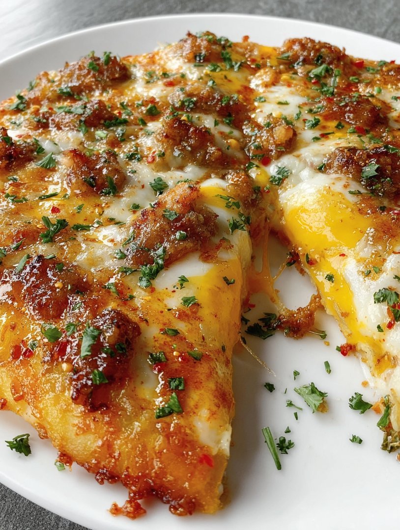 Cheese Crust Breakfast Pizza: A Hearty Morning Delight image 2