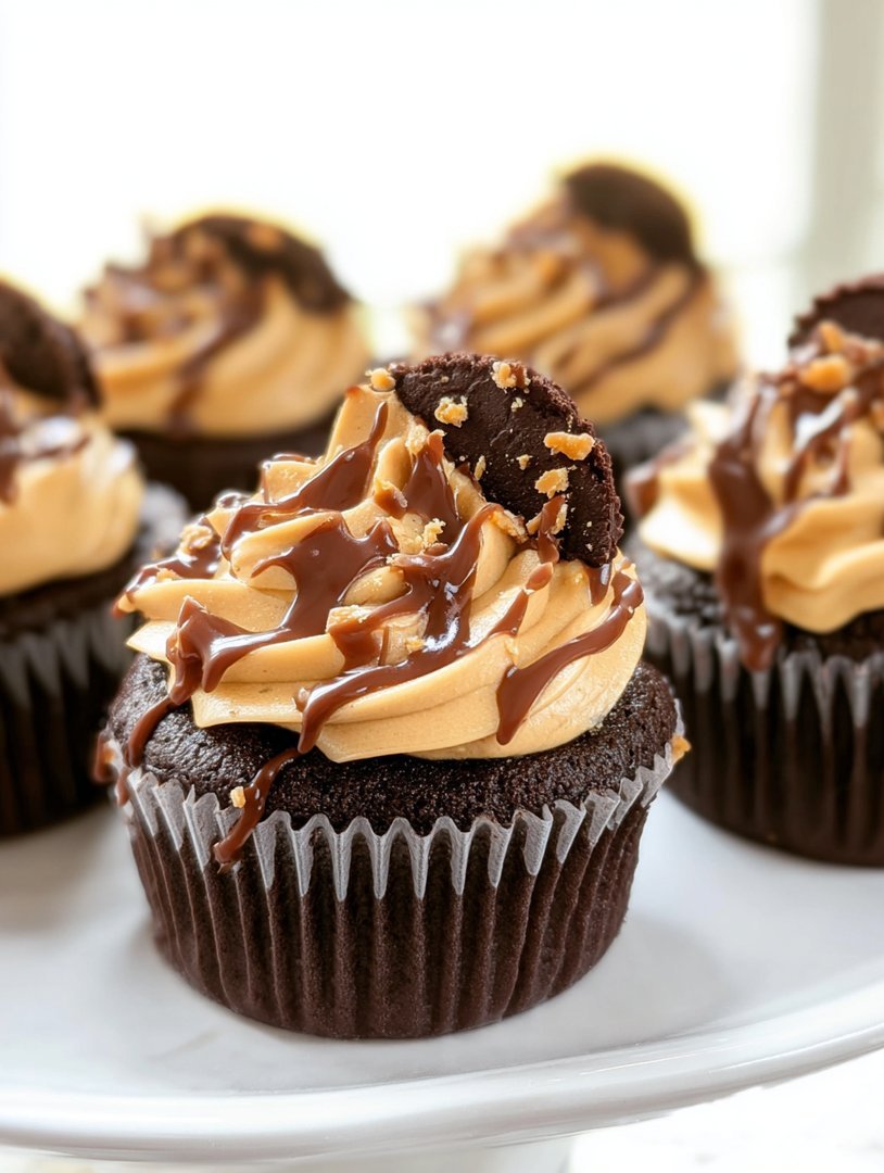 Chocolate Peanut Butter Cupcakes image 2