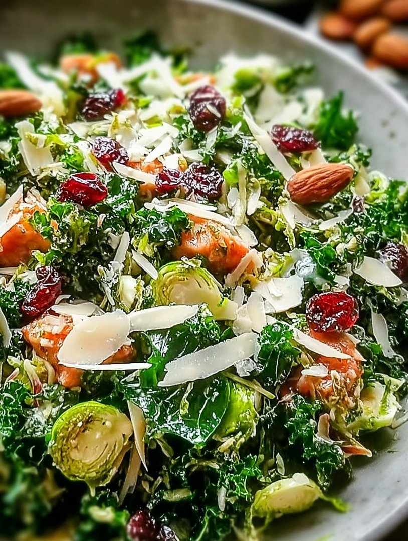 Kale and Brussels Sprout Salad image 2