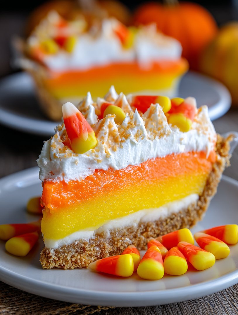 Layered Candy Corn Pie image 2