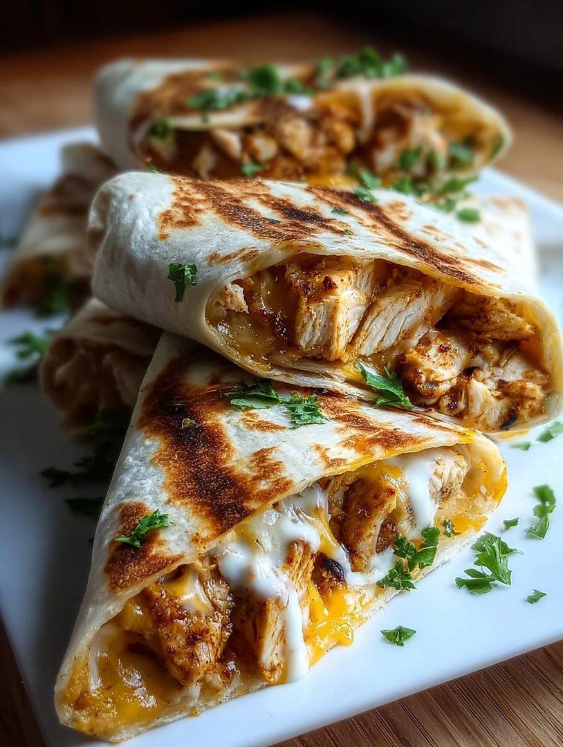 Ooey-Gooey Cheesy Garlic Chicken Wraps You'll Love! image 2
