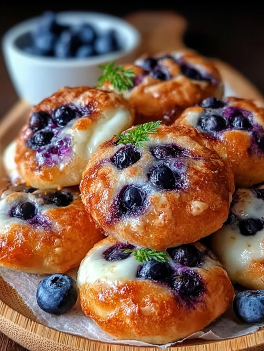 This Cottage Cheese Blueberry Cloud Bread image 2