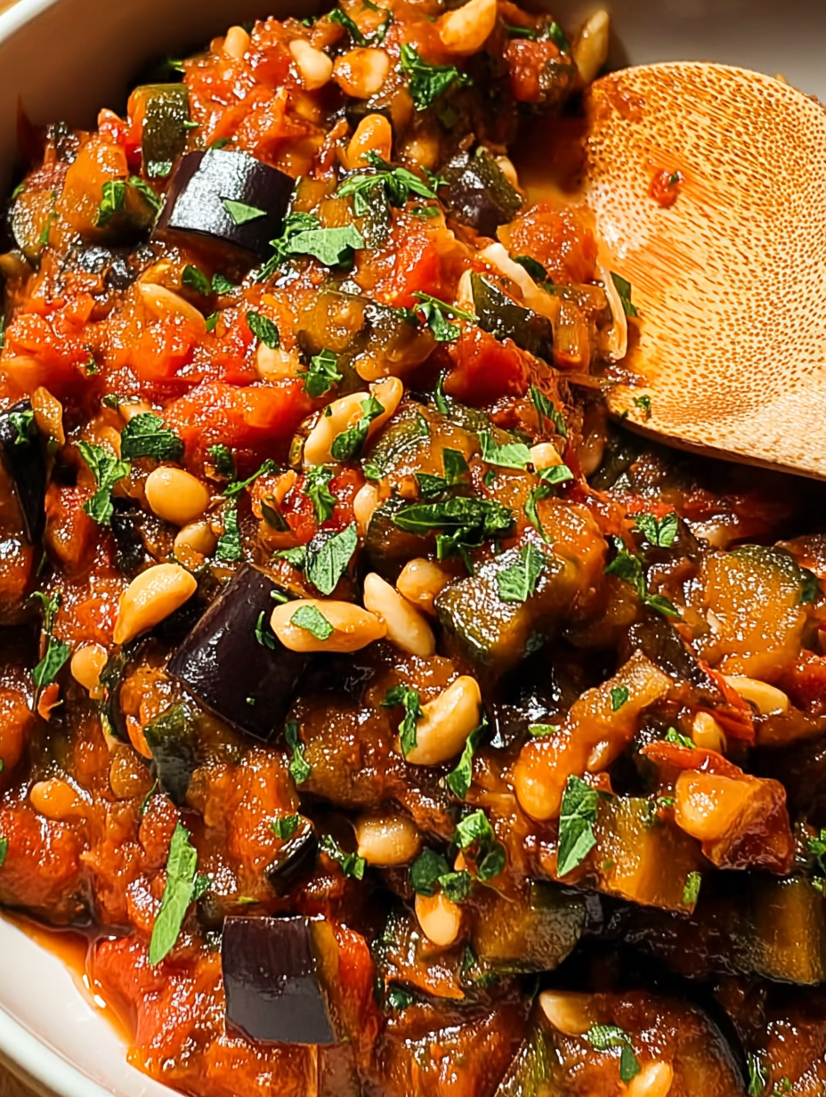 White Bean Eggplant Caponata (1 Pan!) image 2