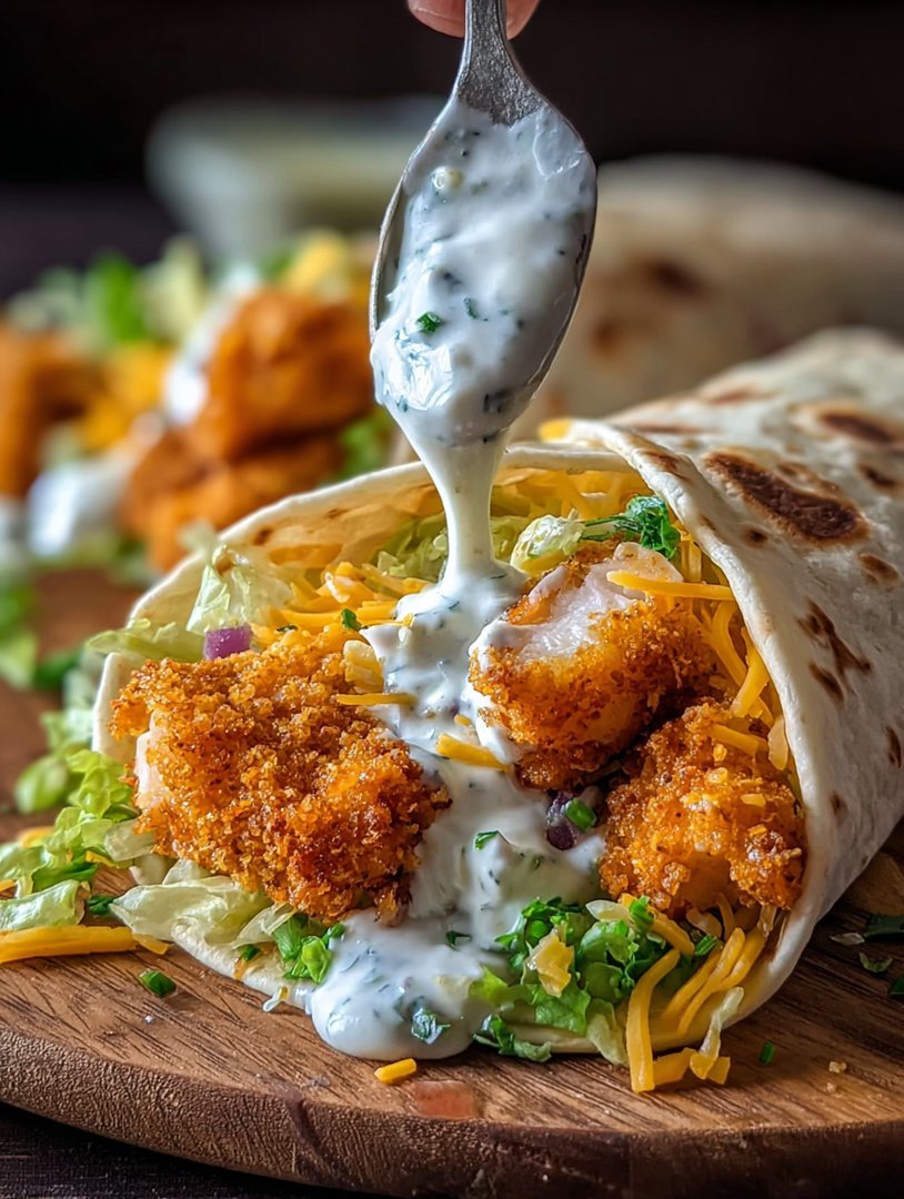 crispy chicken ranch snack wrap image 2