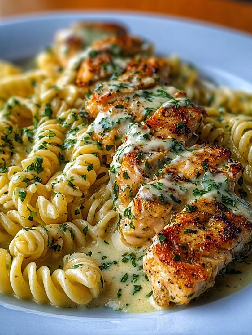 Easy Creamy Garlic Parmesan Chicken Pasta Recipe image 2