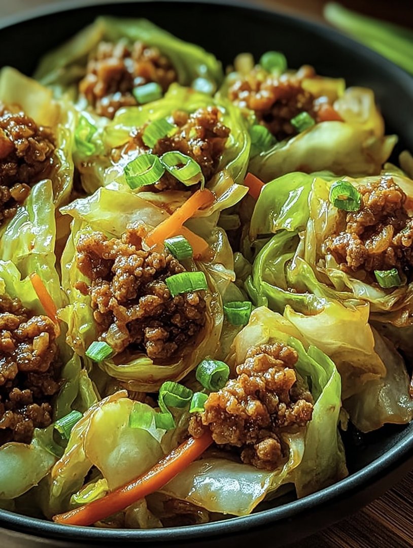 Healthy Chinese Ground Beef Cabbage image 2