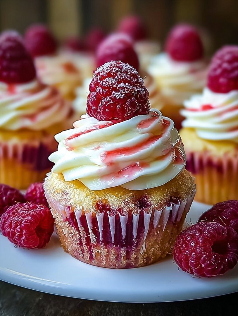 Heavenly Raspberry Cheesecake Cupcakes image 2