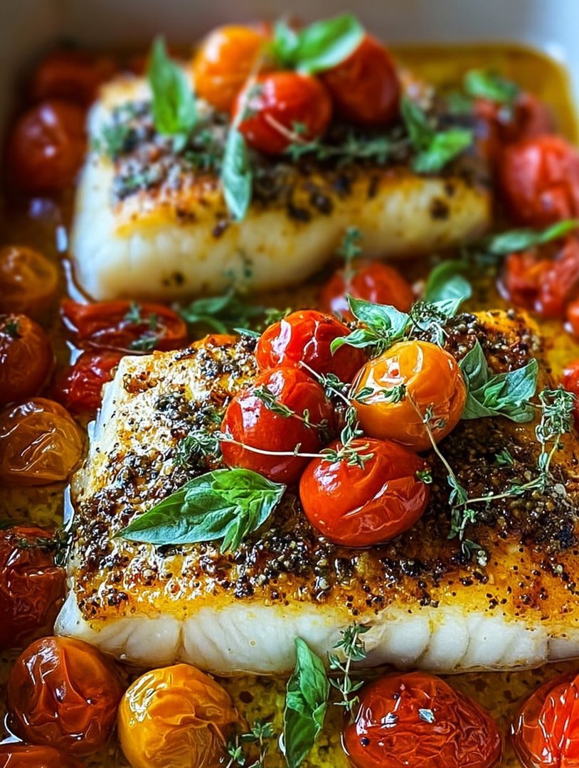 Mediterranean Baked Fish with Tomatoes image 2