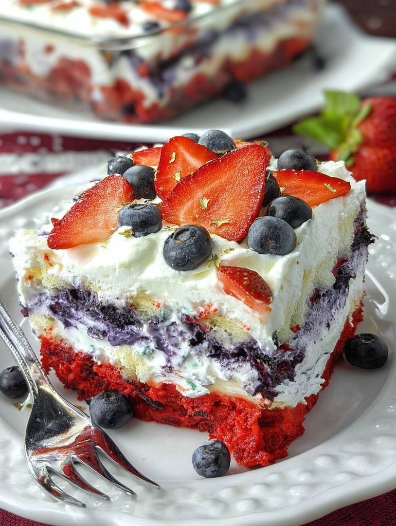 Patriotic Lasagna Dessert Recipe image 2