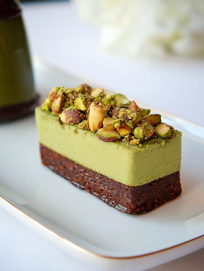 Pistachio Mousse with Chocolate Ganache image 2