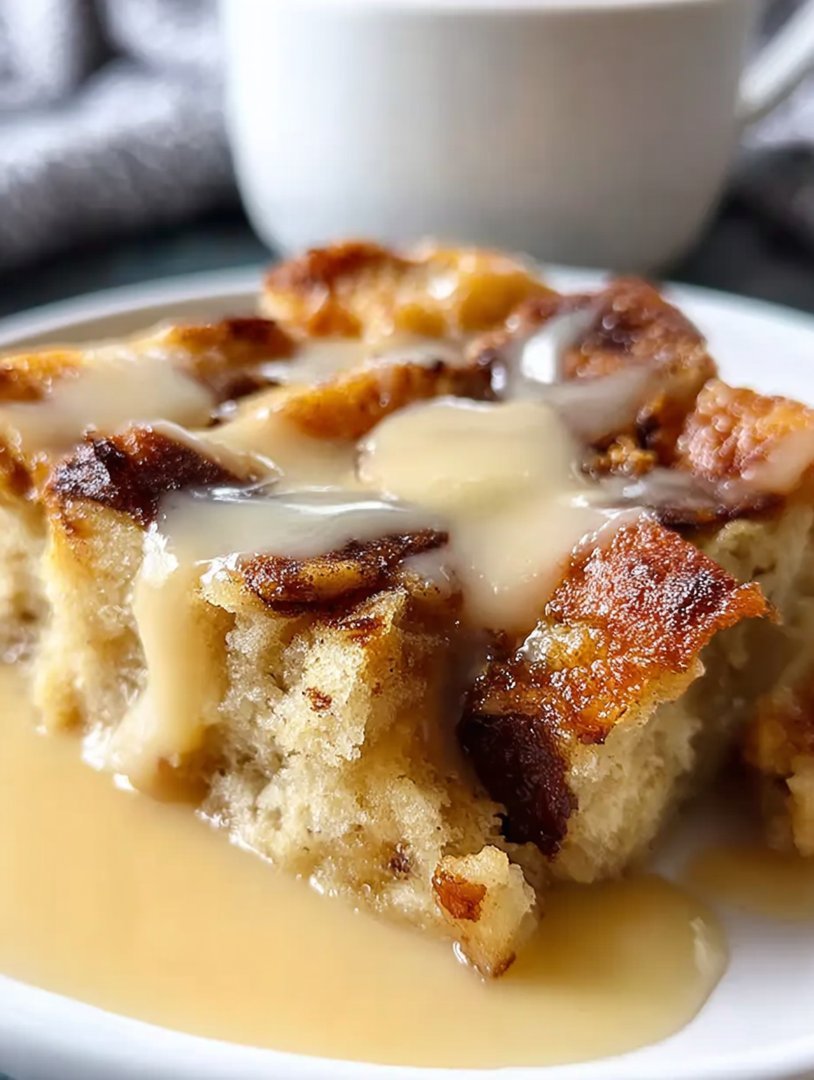 Classic Bread Pudding Recipe with Warm Vanilla Sauce image 2