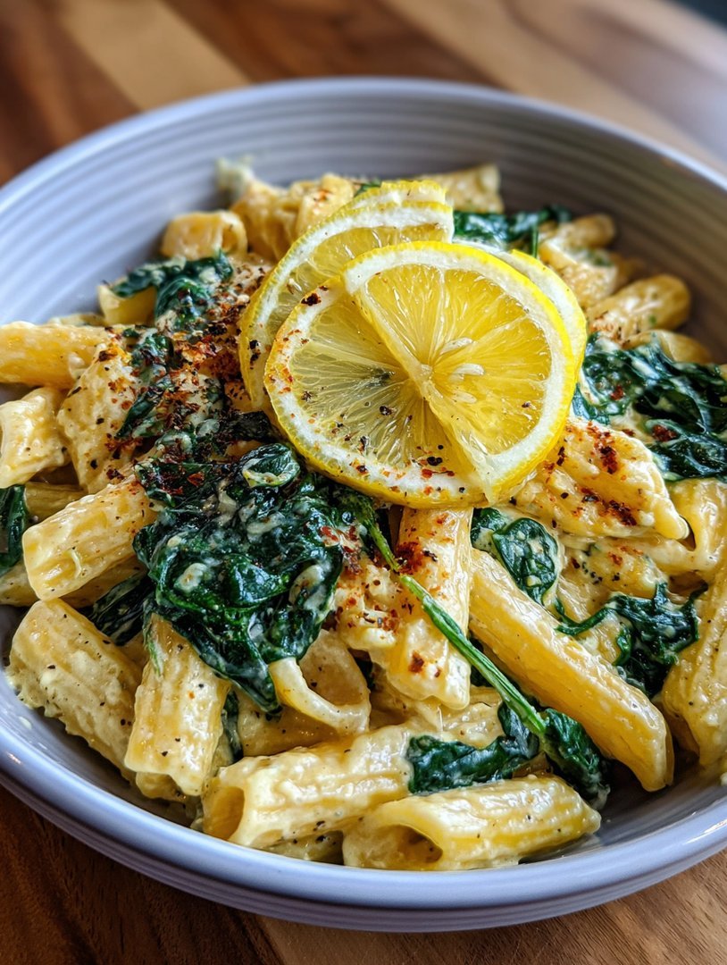 Creamy Lemon Ricotta Pasta with Fresh Spinach image 2