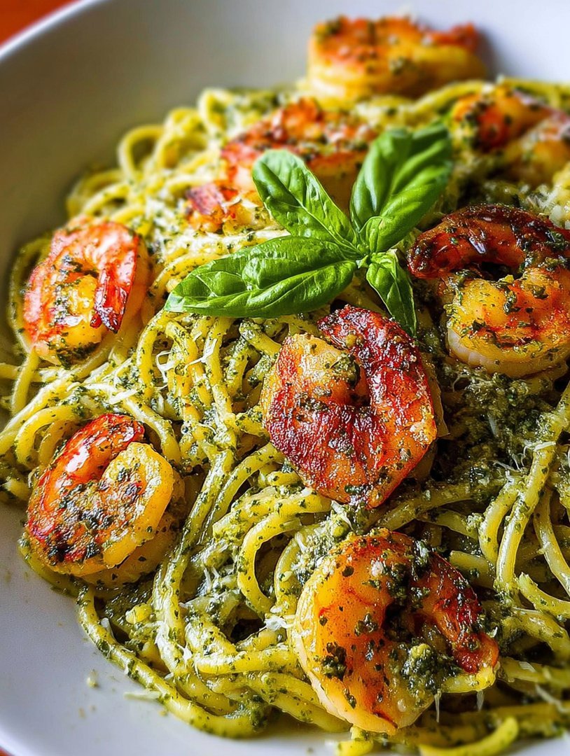 Pesto Shrimp Pasta image 2
